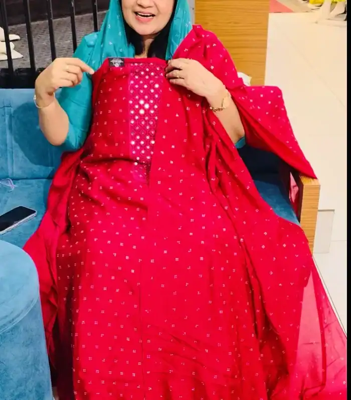 Rani Pink- Unstitched Churidar Set