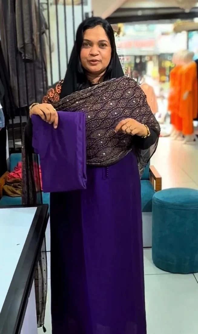 Violet Unstitched Salwar Suit Material with Designer Printed Dupatta