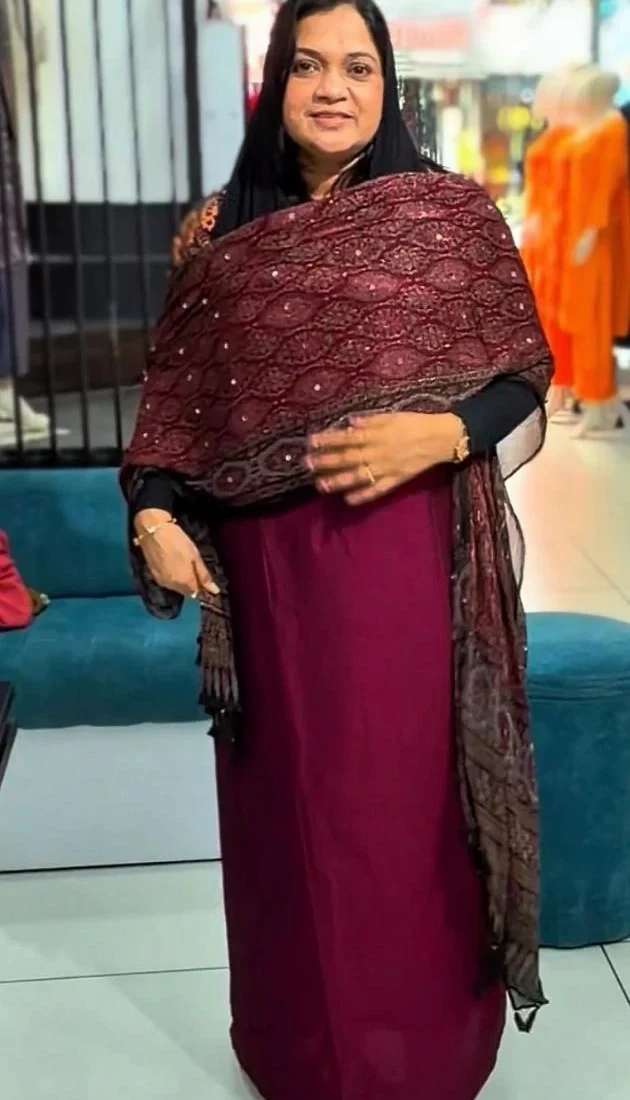 Wine Purple Unstitched Salwar Suit Material with Designer Dupatta
